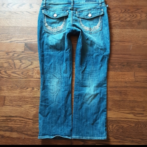 Rock & Republic Jeans Skinny Leg Size 14/32 Flap Pocket Crop NWOT - Picture 4 of 12